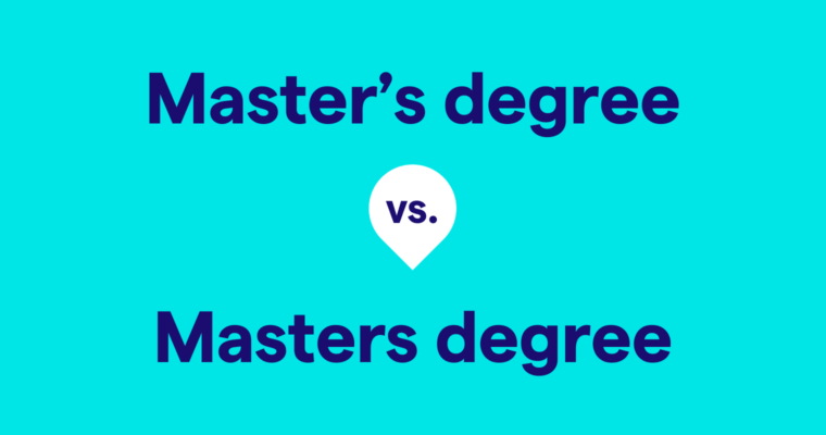 Master's vs. Masters degree comparison