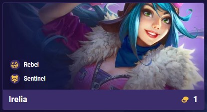 Irelia from TFT with blue hair