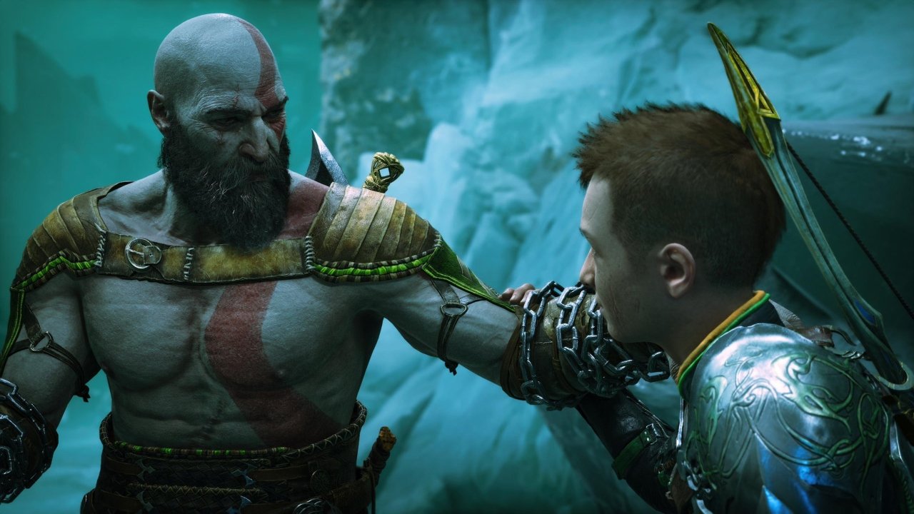 Kratos and Atreus ready for battle