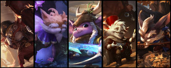 Various Yordle champions from League