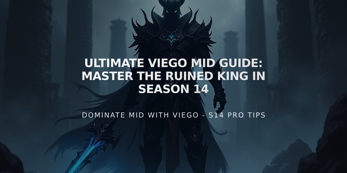 Ultimate Viego Mid Guide: Master The Ruined King in Season 14