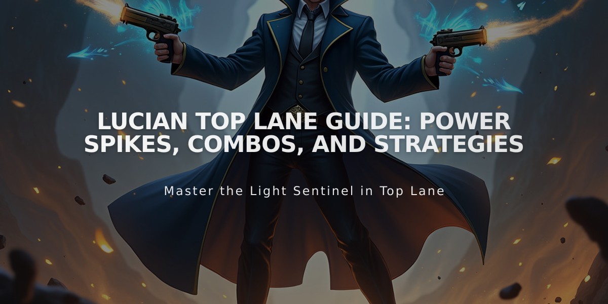 Lucian Top Lane Guide: Power Spikes, Combos, and Strategies