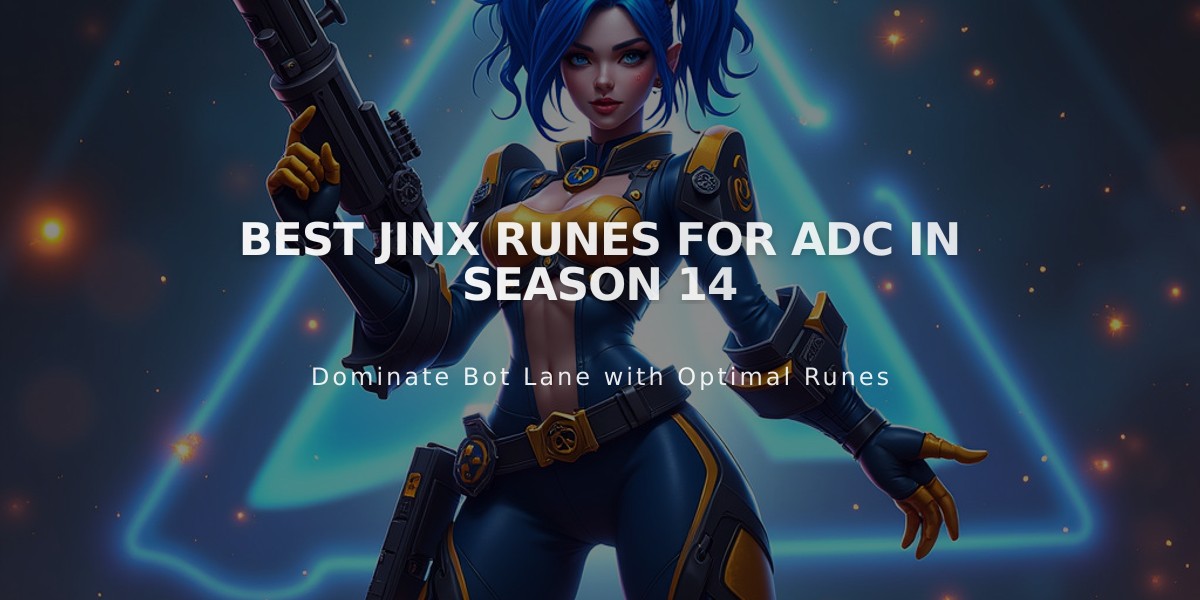 Best Jinx Runes for ADC in Season 14