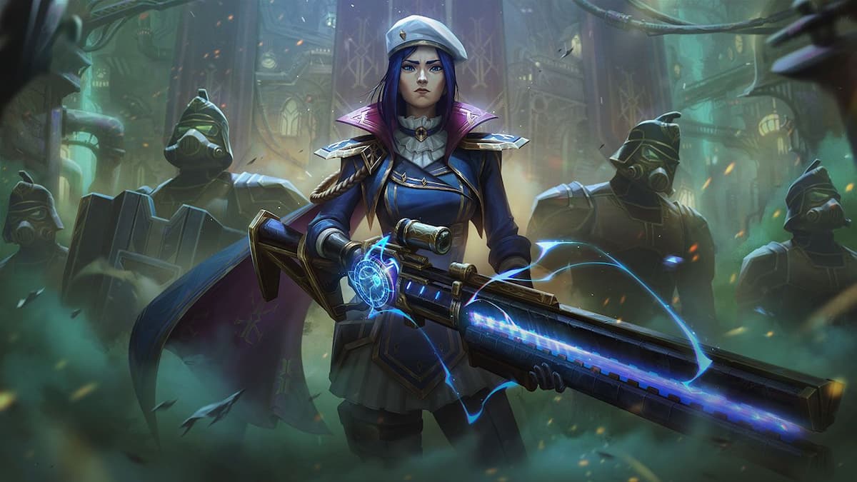 Caitlyn from Arcane wielding rifle