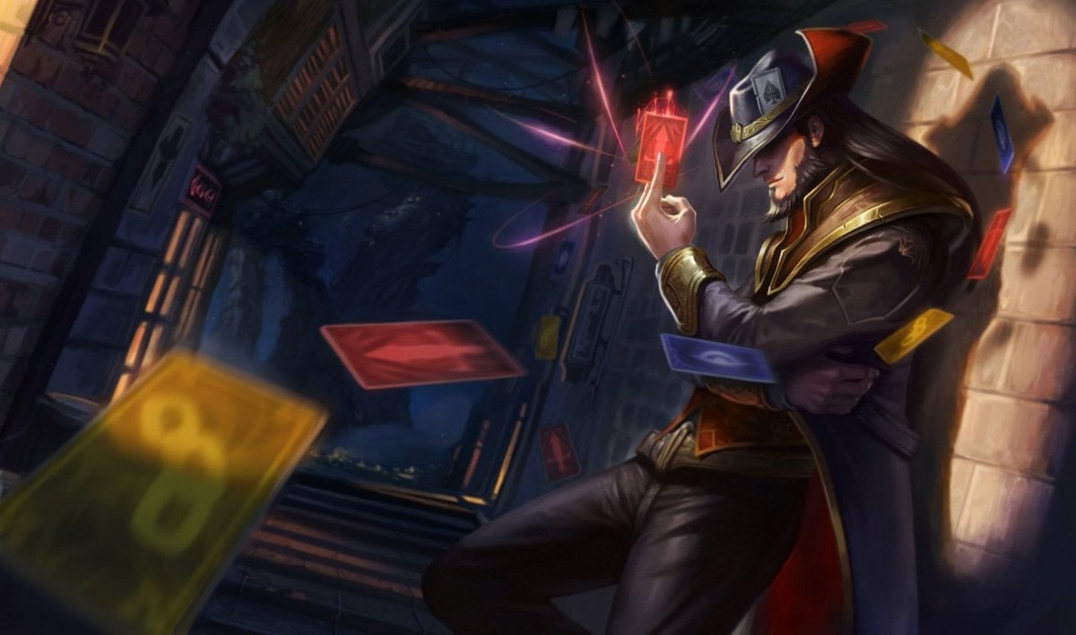 Twisted Fate portrait from League