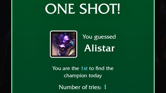 Alistar with champion quote