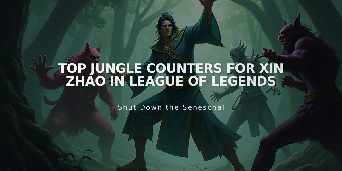 Top Jungle Counters for Xin Zhao in League of Legends