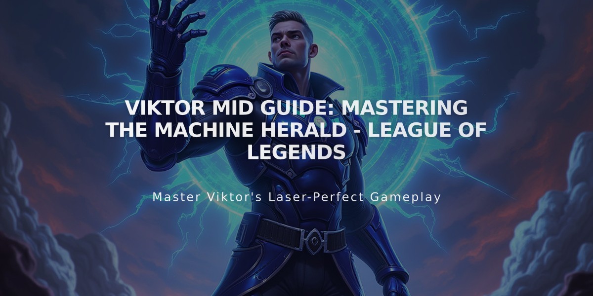 Viktor Mid Guide: Mastering The Machine Herald - League of Legends