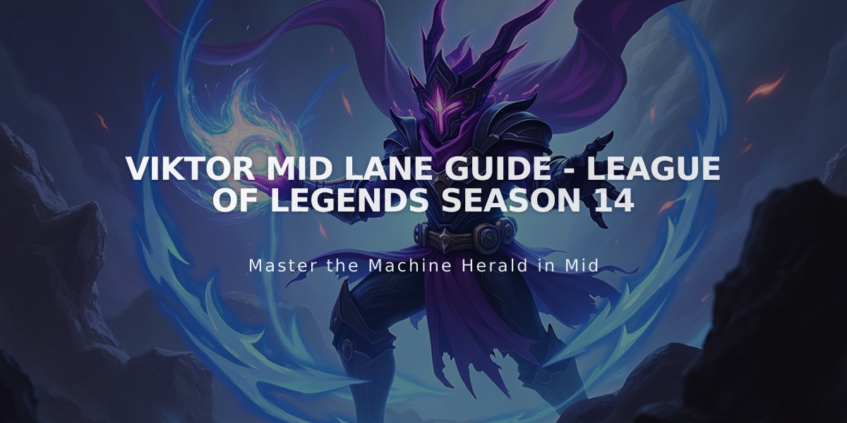 Viktor Mid Lane Guide - League of Legends Season 14