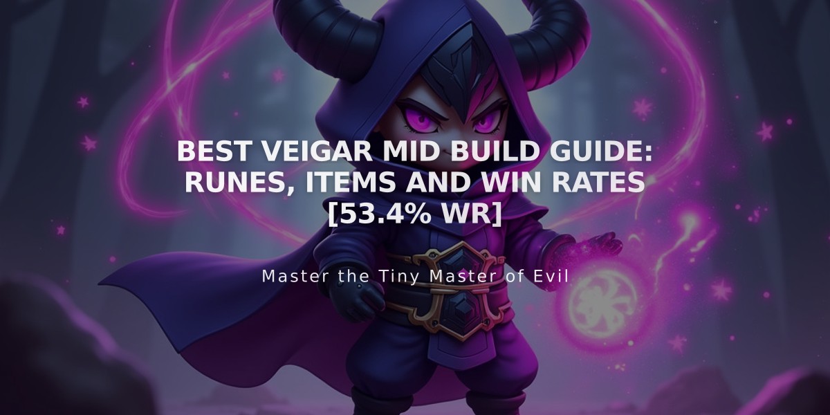 Best Veigar Mid Build Guide: Runes, Items and Win Rates [53.4% WR]