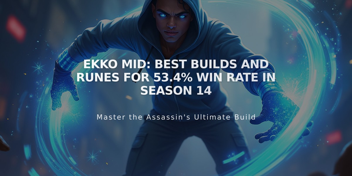 Ekko Mid: Best Builds and Runes for 53.4% Win Rate in Season 14