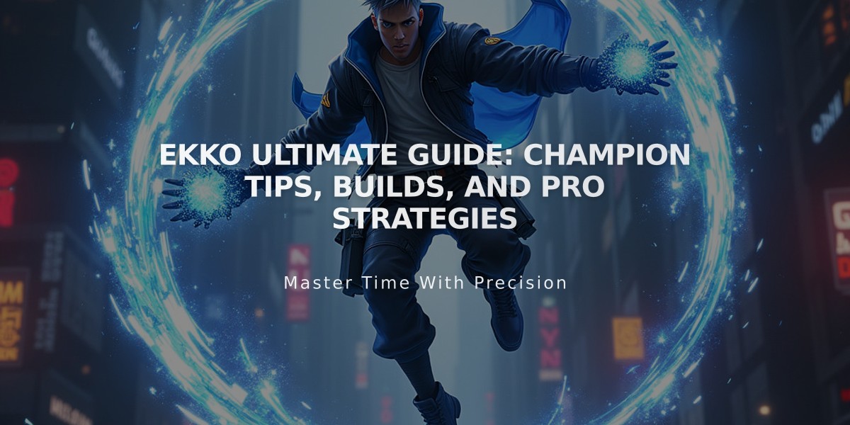 Ekko Ultimate Guide: Champion Tips, Builds, and Pro Strategies