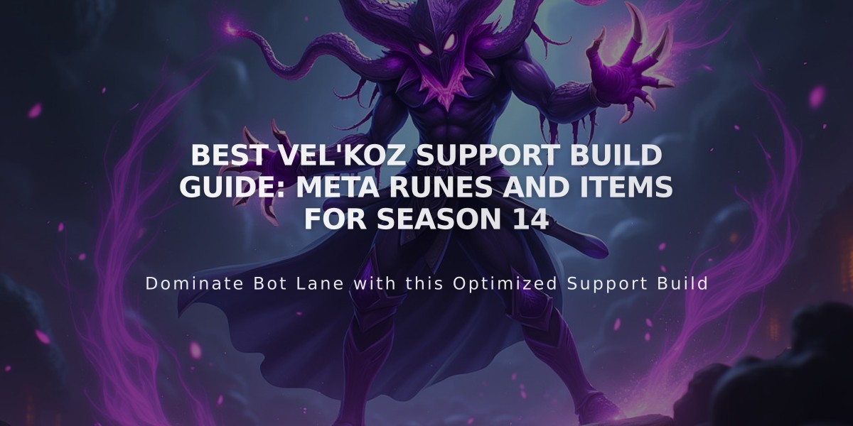 Best Vel'Koz Support Build Guide: Meta Runes and Items for Season 14