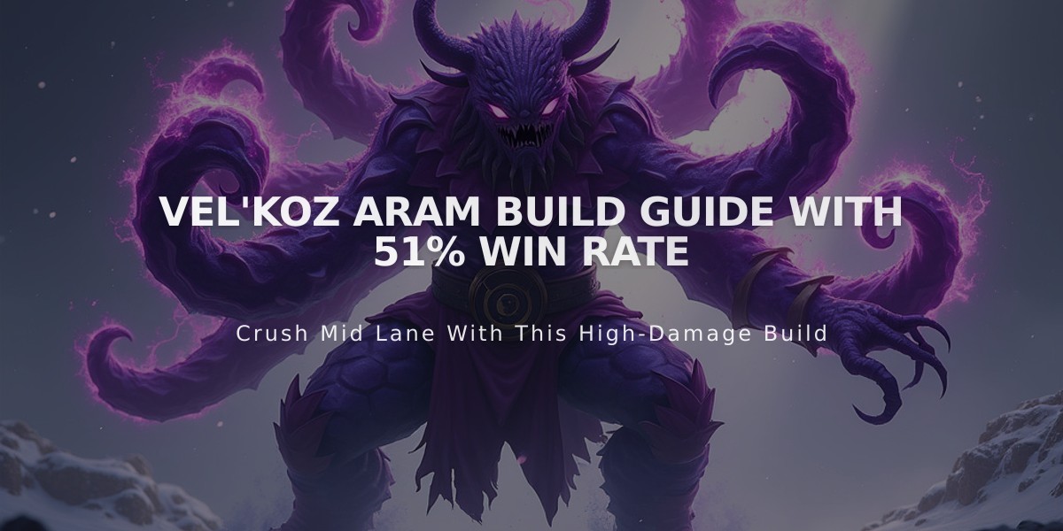 Vel'Koz ARAM Build Guide With 51% Win Rate