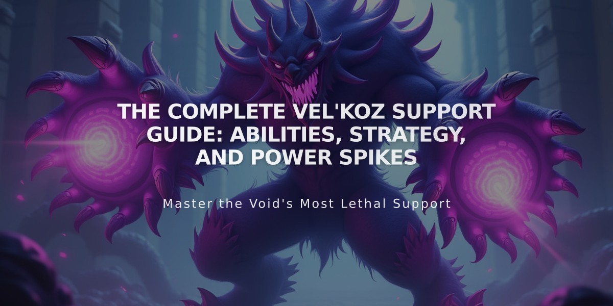 The Complete Vel'Koz Support Guide: Abilities, Strategy, and Power Spikes