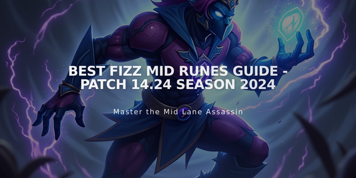 Best Fizz Mid Runes Guide - Patch 14.24 Season 2024