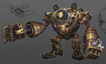 Steam golem Blitzcrank from League