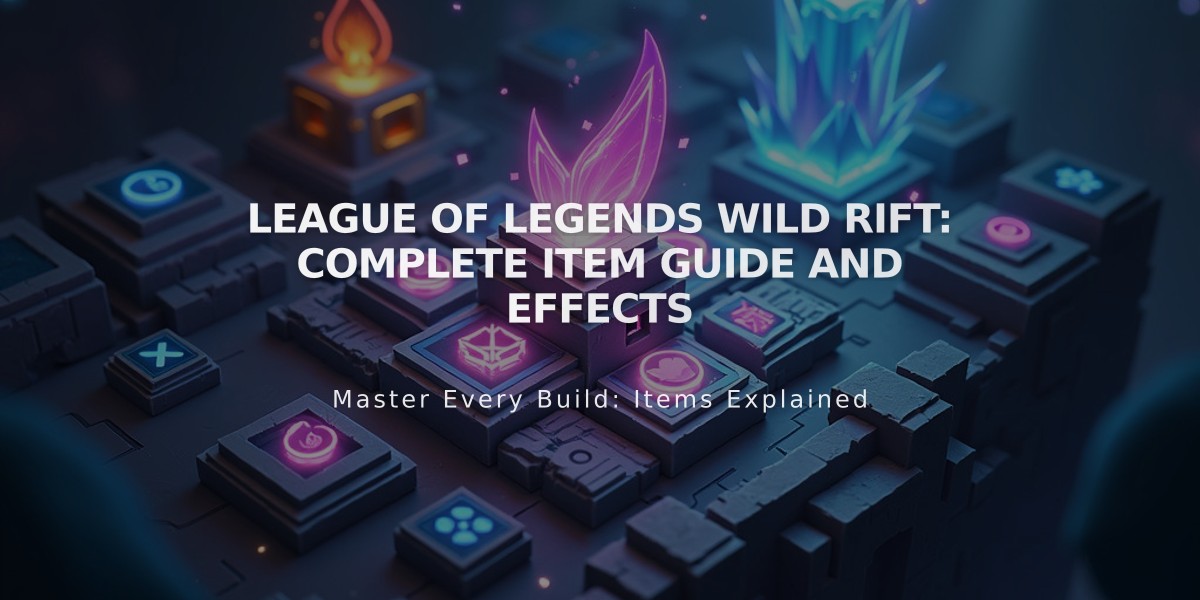 League of Legends Wild Rift: Complete Item Guide and Effects