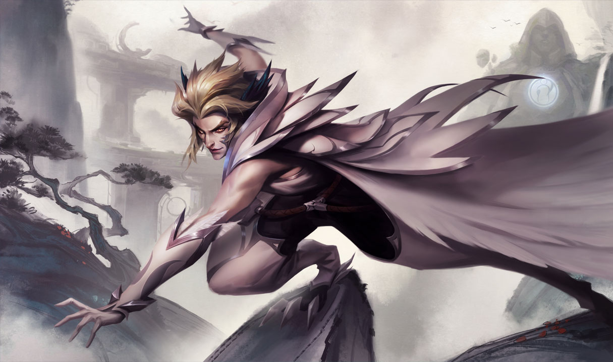 Rakan splash art from League