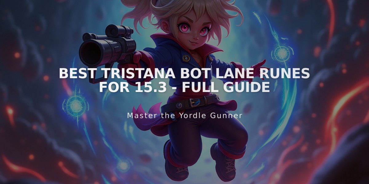 Best Tristana Bot Lane Runes for 15.3 - Full Guide