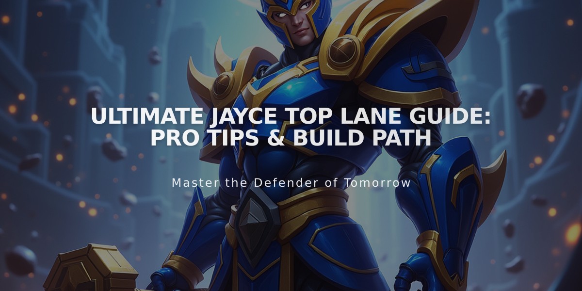 Ultimate Jayce Top Lane Guide: Pro Tips & Build Path