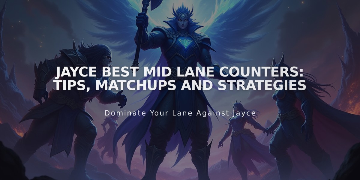 Jayce Best Mid Lane Counters: Tips, Matchups and Strategies