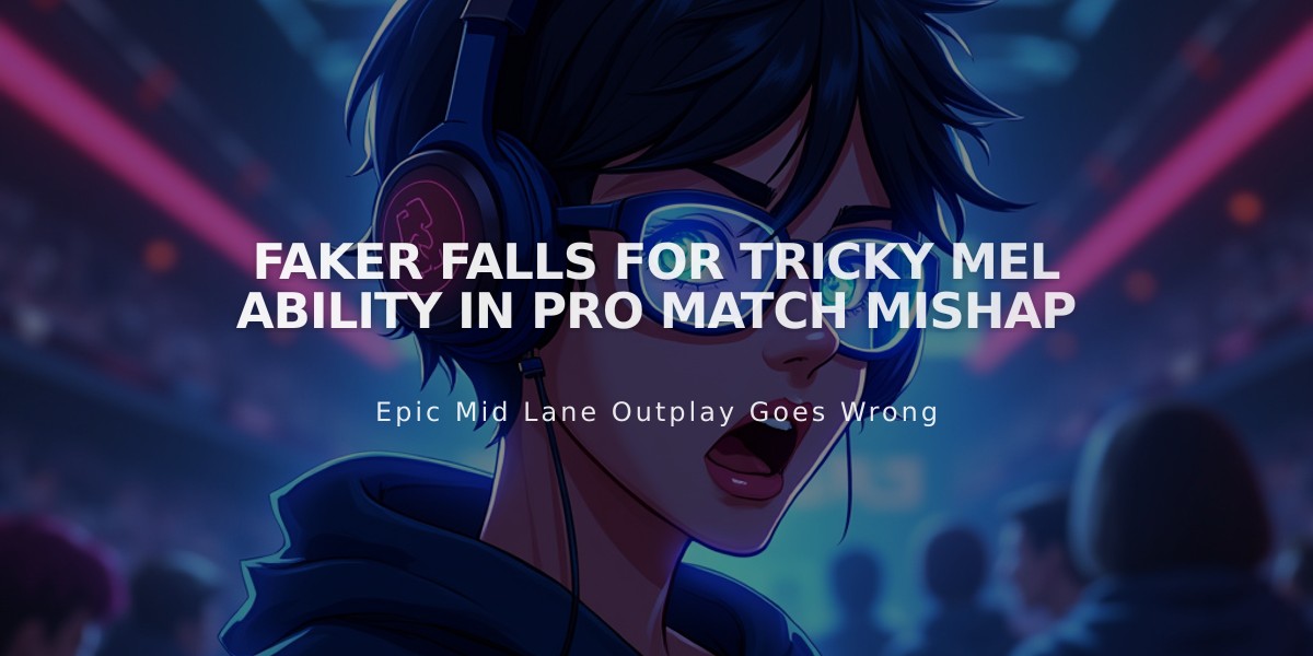 Faker Falls for Tricky Mel Ability in Pro Match Mishap