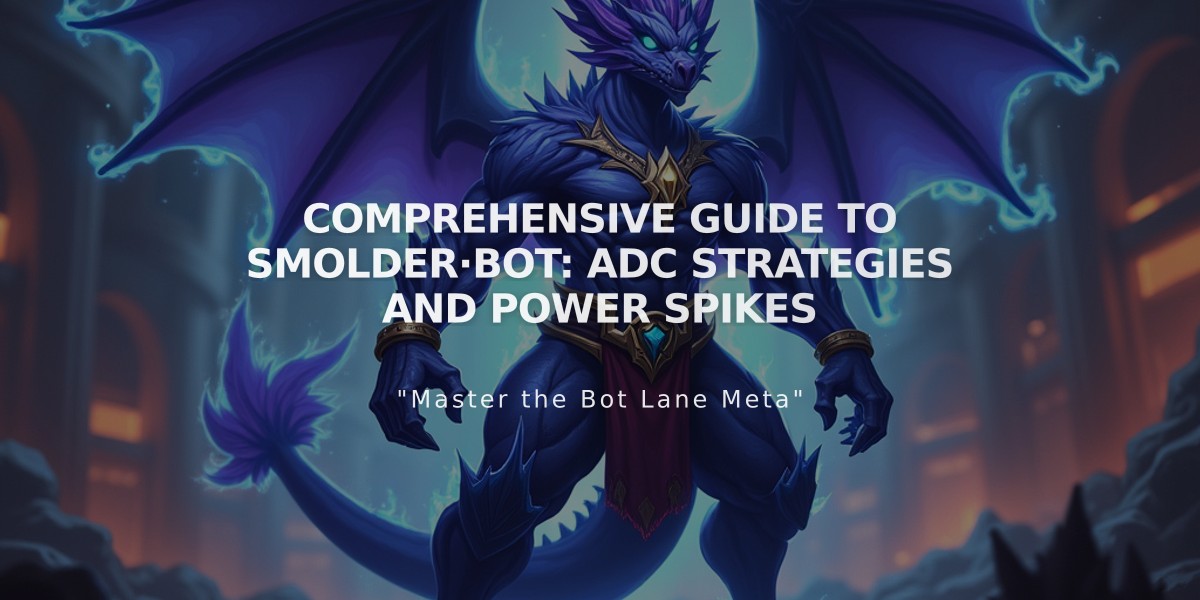 Comprehensive Guide to Smolder·Bot: ADC Strategies and Power Spikes