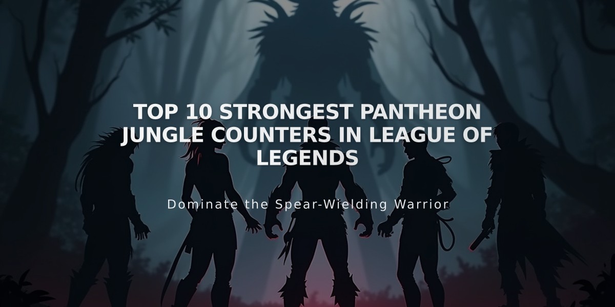 Top 10 Strongest Pantheon Jungle Counters in League of Legends