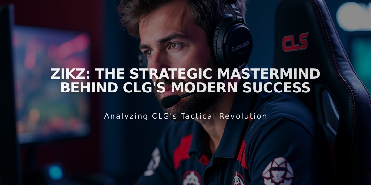 Zikz: The Strategic Mastermind Behind CLG's Modern Success