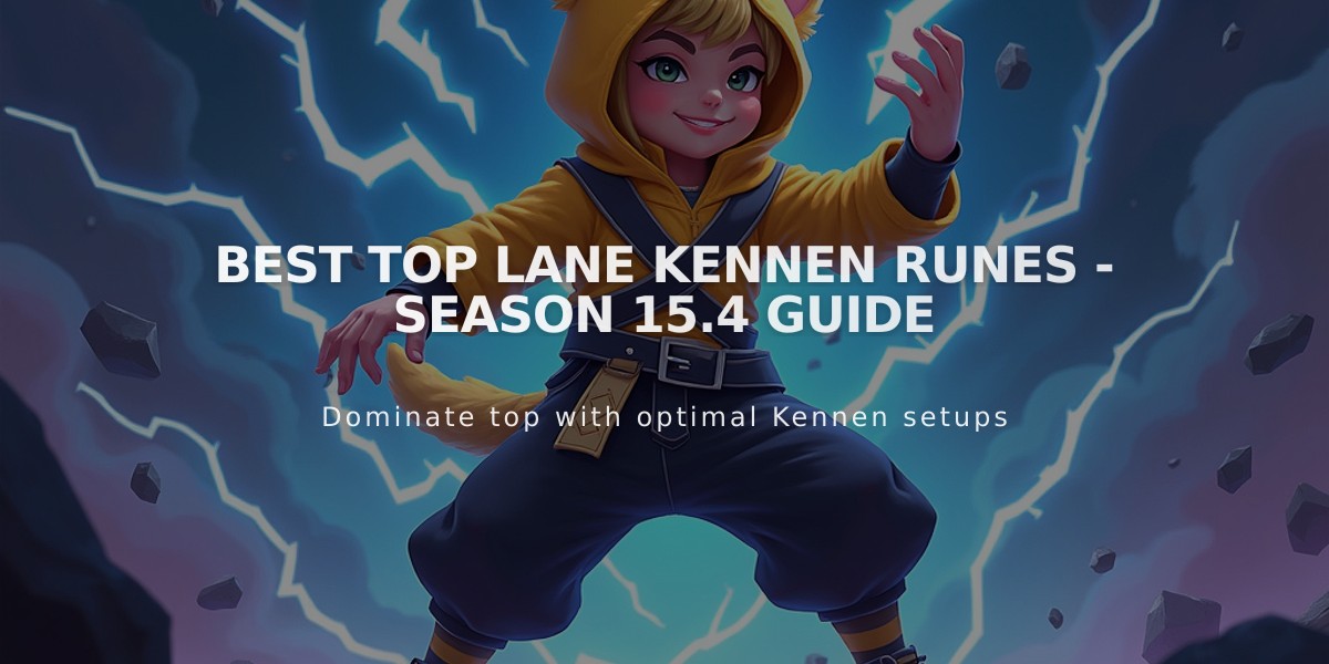 Best Top Lane Kennen Runes - Season 15.4 Guide