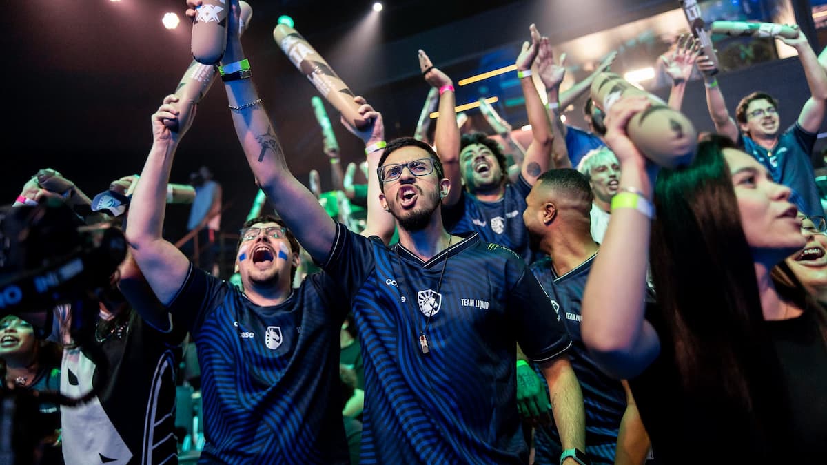 Team Liquid celebrates victory