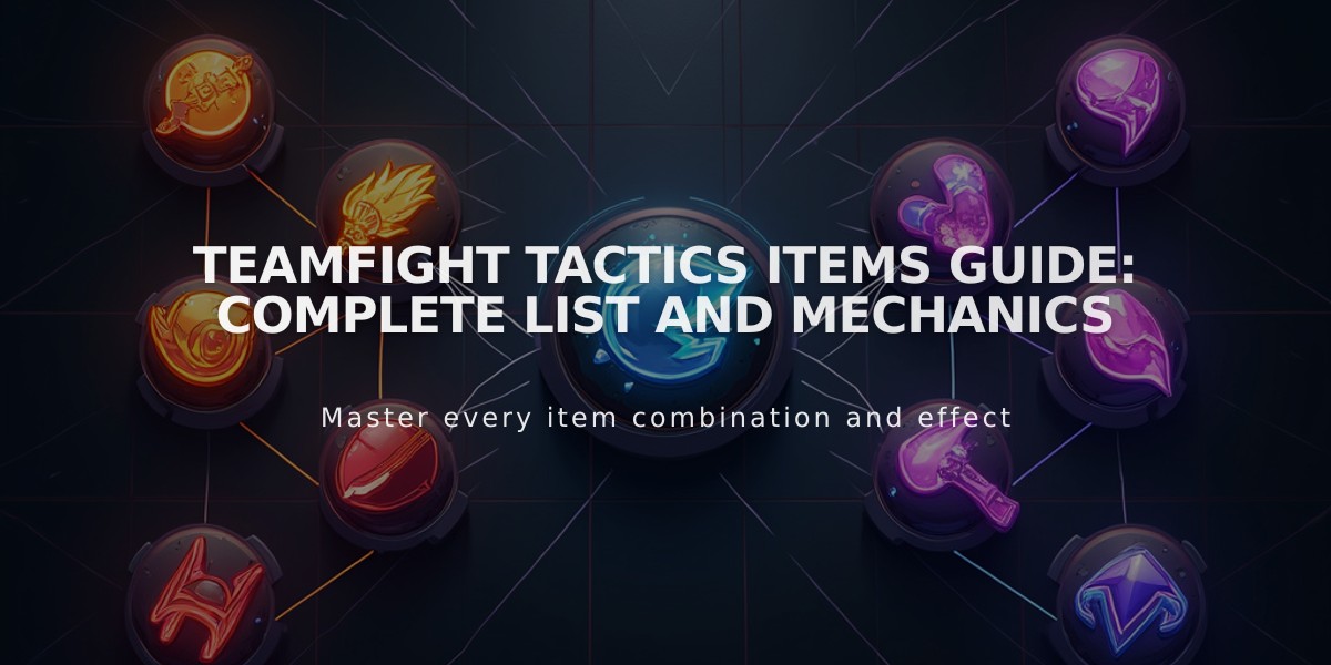 Teamfight Tactics Items Guide: Complete List and Mechanics